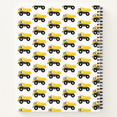 Kipauto Bouwtrucks Kinderen Monogram Notitieboek (Achterkant)