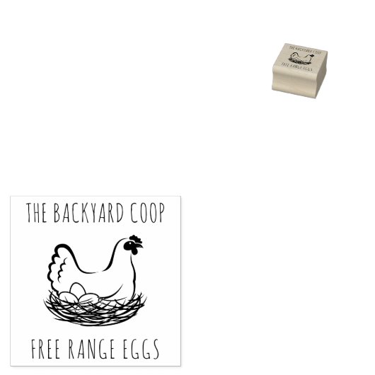 kipbedrijf Eierstempel Rubberstempel (Gestempeld)