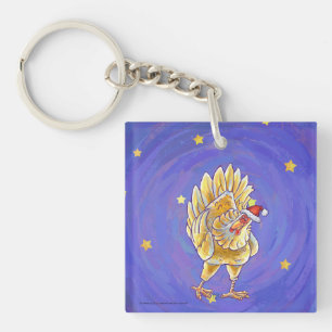 Kipkerst Sleutelhanger