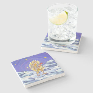 Kipkerst Stenen Onderzetter