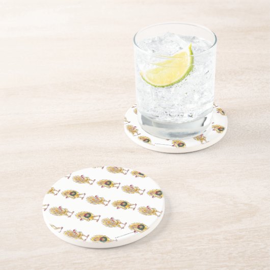 Kipkerst Zandsteen Onderzetter (Zijkant)