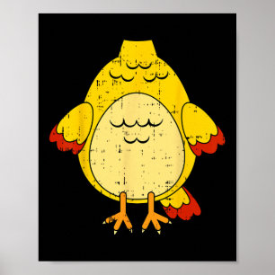 Kipkostuum Schattige Gemakkelijk Dier Halloween Gi Poster