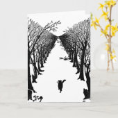 Kipling Cat Wenskaart Kaart (Gele Bloem)