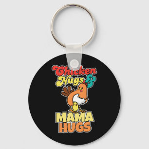 Kipnuggets en mama knuffels Grappige Moederdag _1 Sleutelhanger