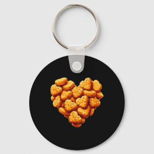 Kipnuggets zijn mijn Valentijnshart Grappige Valen Sleutelhanger