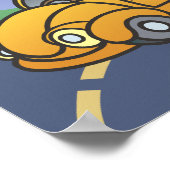 Kippautotje Kinderkunst Poster (Hoek)