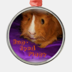 Kippebig-ogige Cavia Kerst Ornament