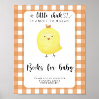 Kippen baby shower - boeken voor de baby
