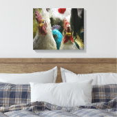  kippen canvas afdruk (Insitu (Slaapkamer))