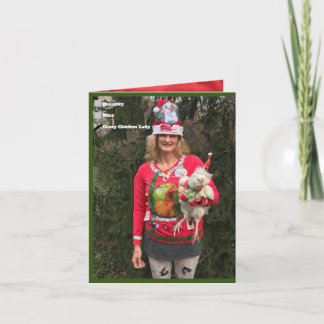 Kippen Dames Kerstkaart Prettig CHICKmas! Kaart