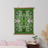 Kippen en kuikens tuin succulent close up Abstract Hangend Wandkleed (Slaapkamer)