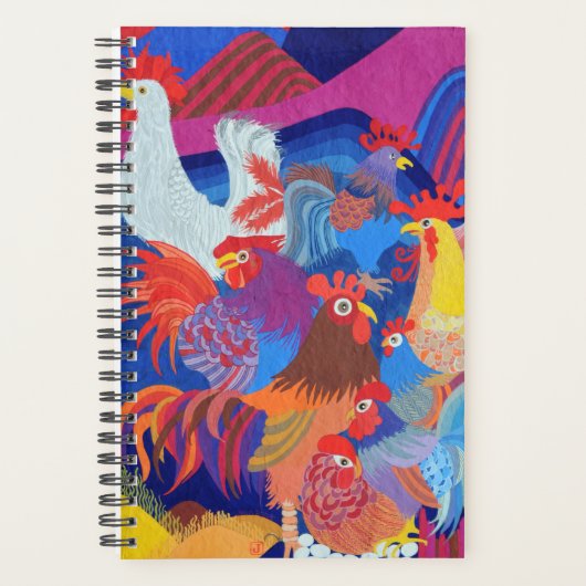 Kippen en roosters planner (Voorkant)