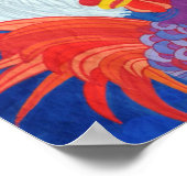 Kippen en roosters poster (Hoek)