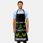 Kippen en tuinieren schort (Gedragen)