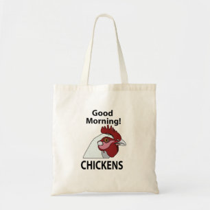 Kippen Goedemorgen Grappige Kip Tote Bag