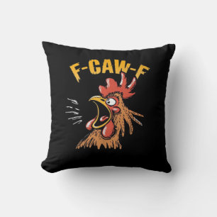 Kippen grappenmaker vintage F-Caw-F Kippen grappig Kussen