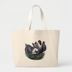 kippen grote tote bag