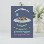 Kippen in de cartoon van de ruimte kaart (Staand voorkant)