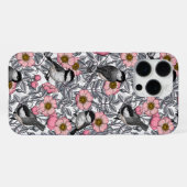 Kippen in vrij roos, roze en grijs iPhone hoesje (Achterkant horizontaal)