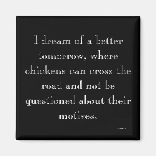 Kippen kruisen motief magneet (Voorkant)