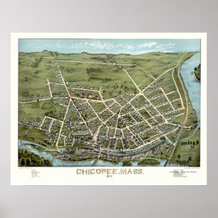 Kippen, MA Panorama Map - 1878 Poster