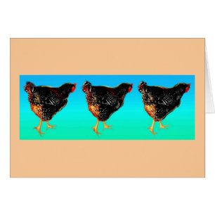 Kippen met barred-rock hen parade illustratie