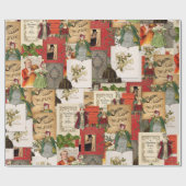 Kippen met kerstmis cadeaupapier (Vlak)