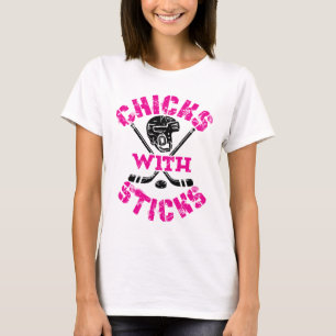 Kippen met kruideniersmeisjes t-shirt