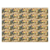 KIPPEN MET STROMEN IN EENVOUDIGERE EGG TAFELKLEED (Voorkant (Horizontaal))