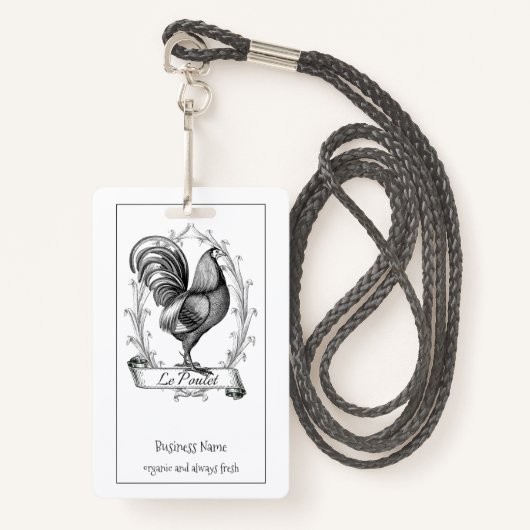  kippen pluimvee Boerderij badge (Voorkant met draagriem)