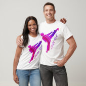 Kippen. roze multi t-shirt (Unisex)