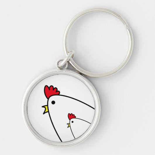 Kippen Sleutelhanger (Voorkant)