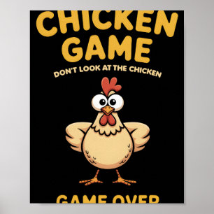 Kippen Spel Kijk Niet Naar De Kip Gameover Pou Poster