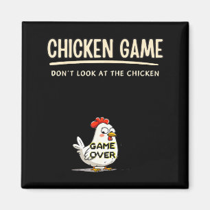 Kippen Spel Kijk Niet Naar De Kip Grappig Chic Magneet