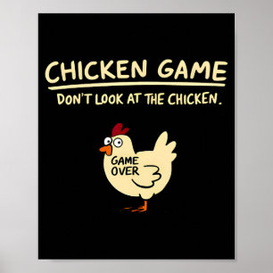 Kippen Spel Kijk Niet Naar De Kip Grappige Kuiken  Poster