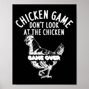 Kippen Spel Kijk Niet Naar De Kip Spel Voorbij _ Poster