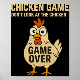 Kippen Spel Kijk Niet Naar De Kip Spel Voorbij Poster
