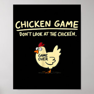 Kippen Spelletje Kijk Niet Naar De Kip Grappige Ki Poster