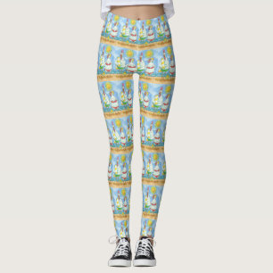 KIPPEN VAN HET ZEE, HAAN & HEN GRAPPIGE LEGGINGS