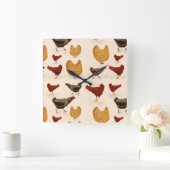 Kippen Vierkante Klok (Huis)