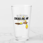 KIPPEN VINDEN ME LEUK GLAS (Achterkant)