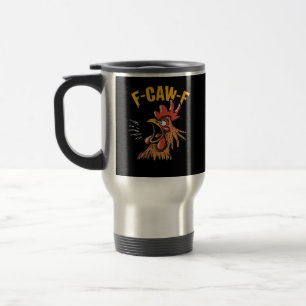 Kippen Vintage F-Caw-F Kip F-Caw-F Grappige Kip Ro Reisbeker
