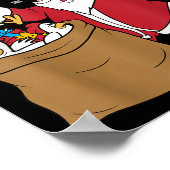 Kippen voor iedereen Grappige kerst kippenvrouw Poster (Hoek)