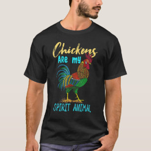Kippen zijn mijn spirituele dier - Geweldige vakan T-shirt