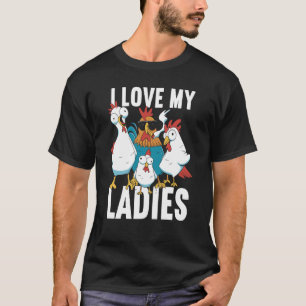 Kippenboer Kip Fluister Boerderij Dier Pluimvee T-shirt