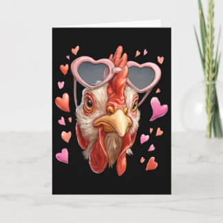 Kippenboer Valentijnsdag Hart Zangels  Kaart