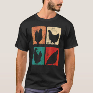 Kippenboerderij Kippenfokkerij Boeren erf Kippen T-shirt