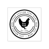 Kippeneieren boerderij rubber stempel (Afrduk)