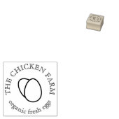 Kippeneieren Boerderij Rubberstempel (Gestempeld)