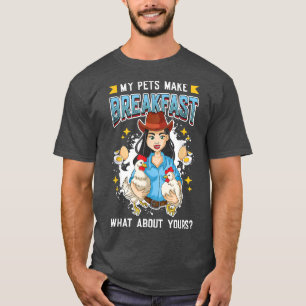 Kippeneieren - Mijn huisdieren maken ontbijtend Bo T-shirt